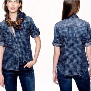 Jcrew patterned chambray